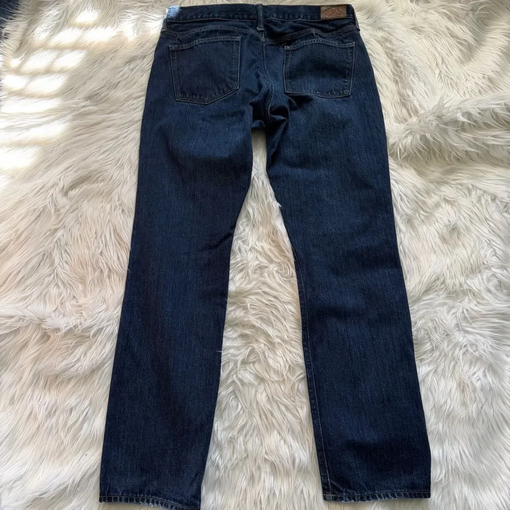 J. Crew Jeans Men's Slim Straight Leg Style 484 Size 36 x 32 Dark Wash